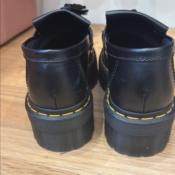 Dr Marten Adrien platform Black Tassel Loafers - Picture 3 of 6